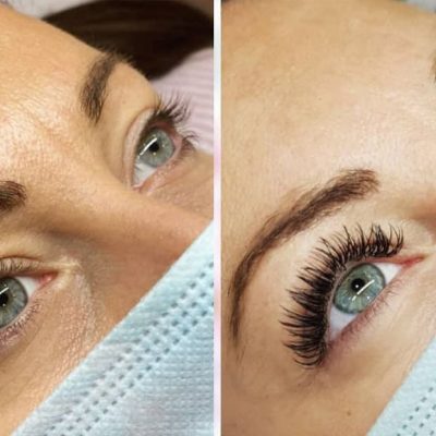 Cambio extensiones de pestañas